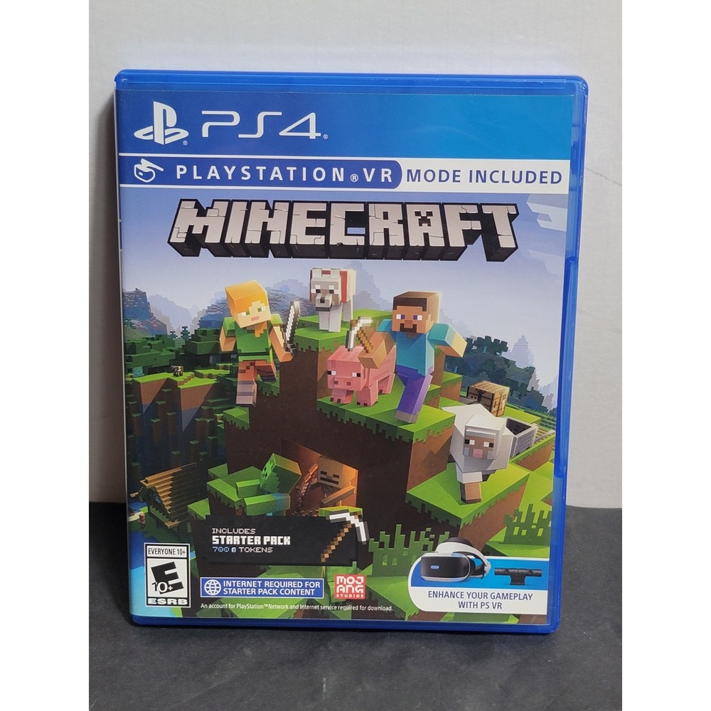 Minecraft Starter Collection VR Mode Sony PlayStation 4 PS4 Game 3005161